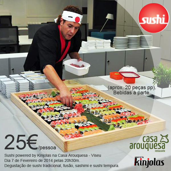 Sushi powered by Kinjolas na Casa Arouquesa